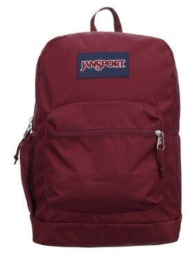 JanSport Cross Town Plus Cherry Lacquer Burgundy Backpack Back to School Bag